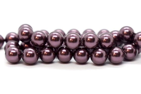 Crystal Burgundy Swarovski Crystal Pearls 5810/5811 Round (3, 10, 12, 14mm) Dark Brown Wine Red Wholesale Crystal Pearls