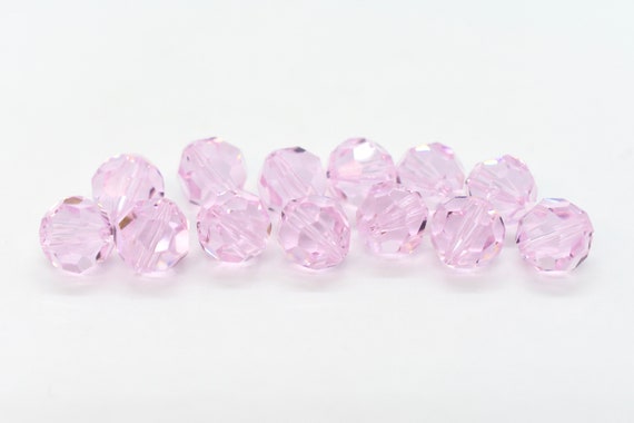 Light Rose 5000 Swarovski Crystal Round,pink Pastel Swarovski Beads Pink Crystal  Beads for Bracelets,pastel Swarovski Round,4,6,8mm Pastel 