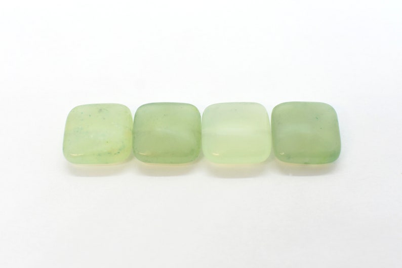 10mm or 14mm PillowSquare Gemstone Beads Serpentine A Grade Natural New Jade