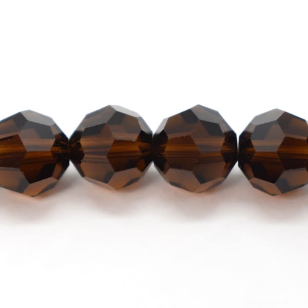 Mocca 5000 Swarovski Crystal Round Beads For Jewelry Making 4mm 6mm Dark Brown Swarovski Crystal,Round Brown Beads for Fall,Dark Brown