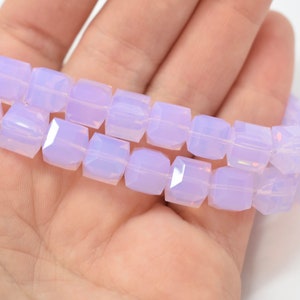 Violet Opal 5601 Swarovski Crystal Cube Beads for Jewelry 4mm,6mm,8mm Light Purple Wholesale Crystal Cube Beads,Factory Packs Available