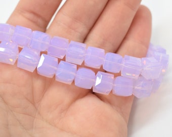 Violet Opal 5601 Swarovski Crystal Cube Beads for Jewelry 4mm,6mm,8mm Light Purple Wholesale Crystal Cube Beads,Factory Packs Available