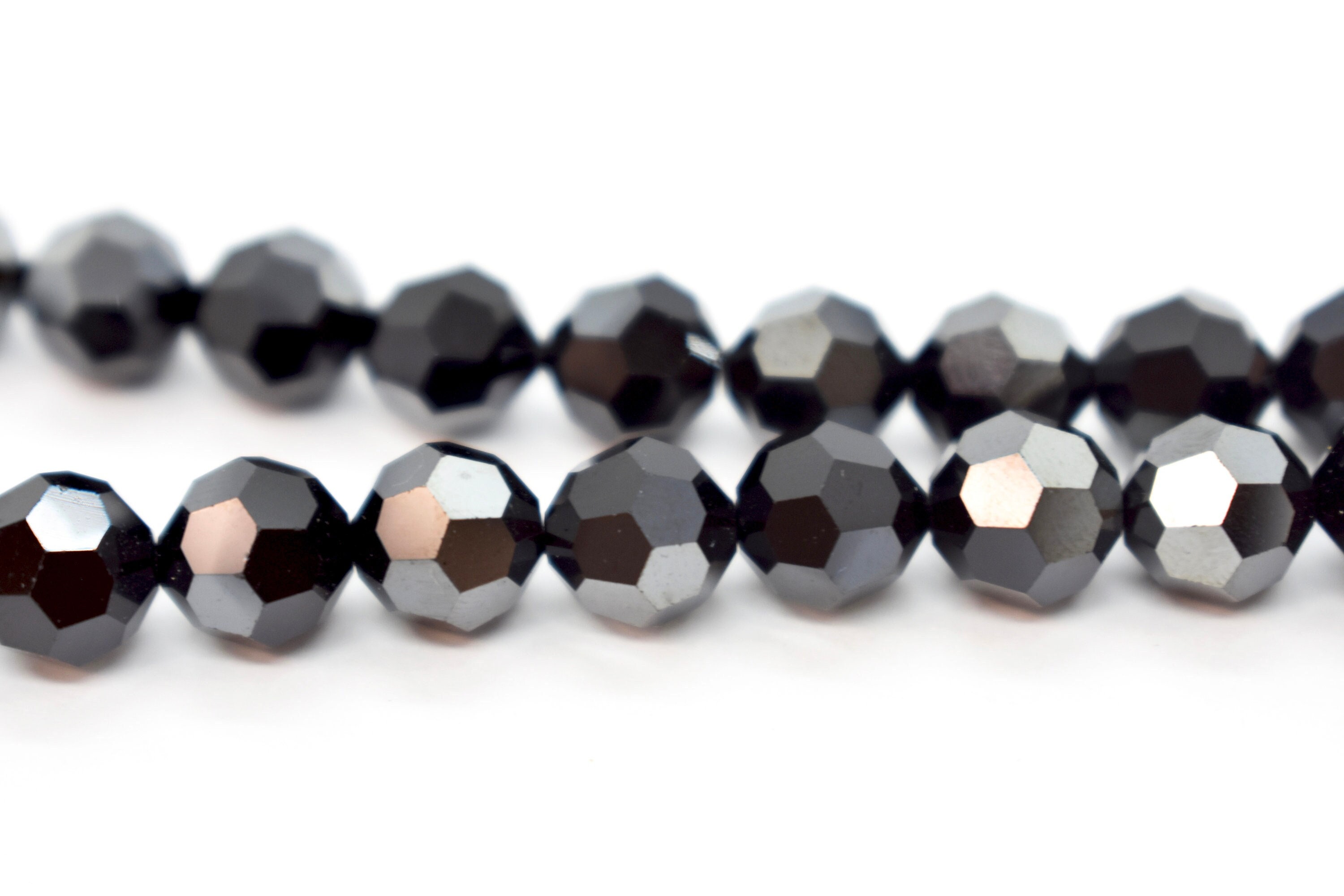 Perles Disque Hématite 12 Mm – Fil 36 Cm (30 Perles) – Noir Brillant Non Magnétique