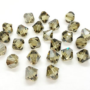 Jonquil Satin 5301/5328 - Yellow Green Swarovski Crystal Bicone 3mm 5mm 6mm 8mm Wholesale Beads for Jewelry Makers, Bulk Swarovski Beads