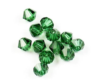 Green Turmaline - 3mm, 5mm, 8mm - Swarovski Crystal Bicone - 5301