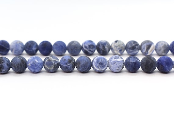 Sodalite 6mm Faceted Round Bead 16" Inches Stones Beads & 