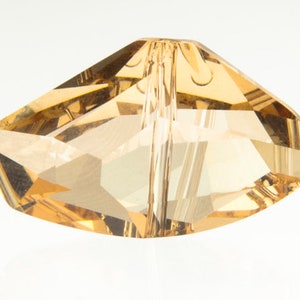 Crystal Golden Shadow - Gold Swarovski Crystal Galactic Vertikale Perle (5556) Grosshandel Swarovski Perlen, 11 mm x 19 mm, 1, 6, oder 12Stk