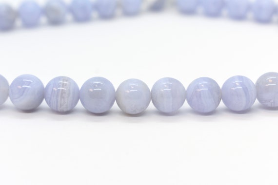 Perline Di Amazzonite Naturale, Filo Di Pietre Preziose Blu - Foto 4