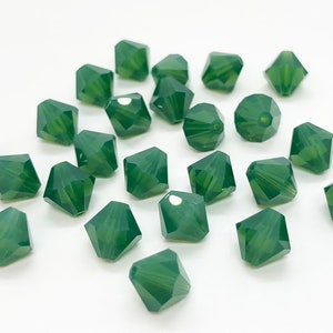 Palace Green Opal 5301/5328 Green Swarovski Crystal Bicone Beads Opaque, 8mm,Jewelry Making, Bulk Beads & Jewelry Supplies,Wholesale Beads