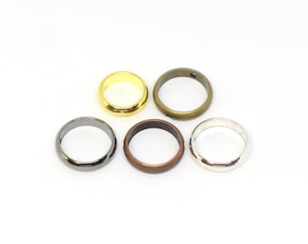 Bead Frame Rings(10 or 100 pcs)Antique Copper, Antique Silver,Gold Plated Brass,Gunmetal-Circle Bead Frames for 6mm,8mm & 10mm Beads