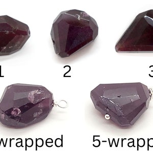 Large Garnet Nugget Beads - January Birthstone Beads for Jewelry Making, With or Without  Sterling Silver Wire Wrapping, Sold per One Nugget