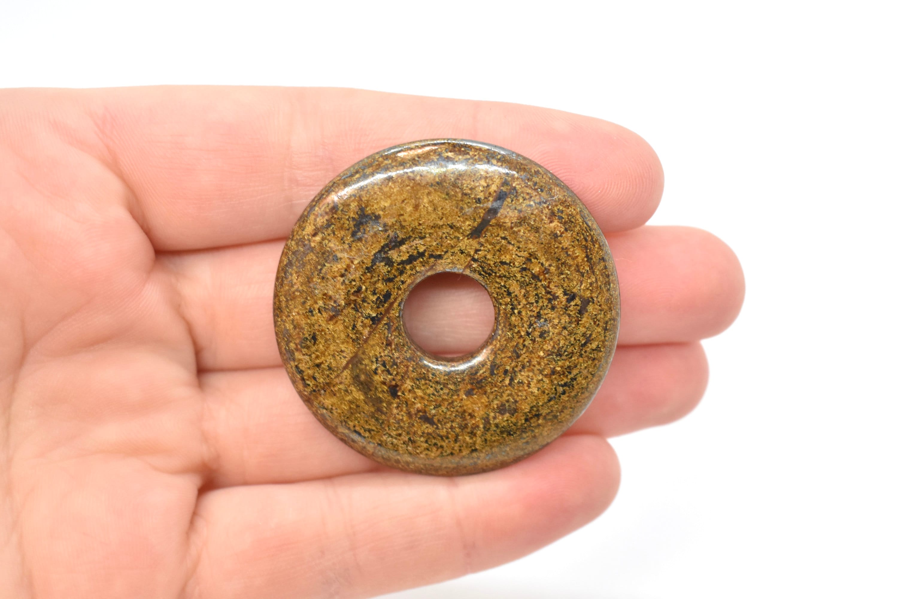 Ciondolo In Pietra Preziosa A Forma Di Ciambella Di Grado A In - Foto 7