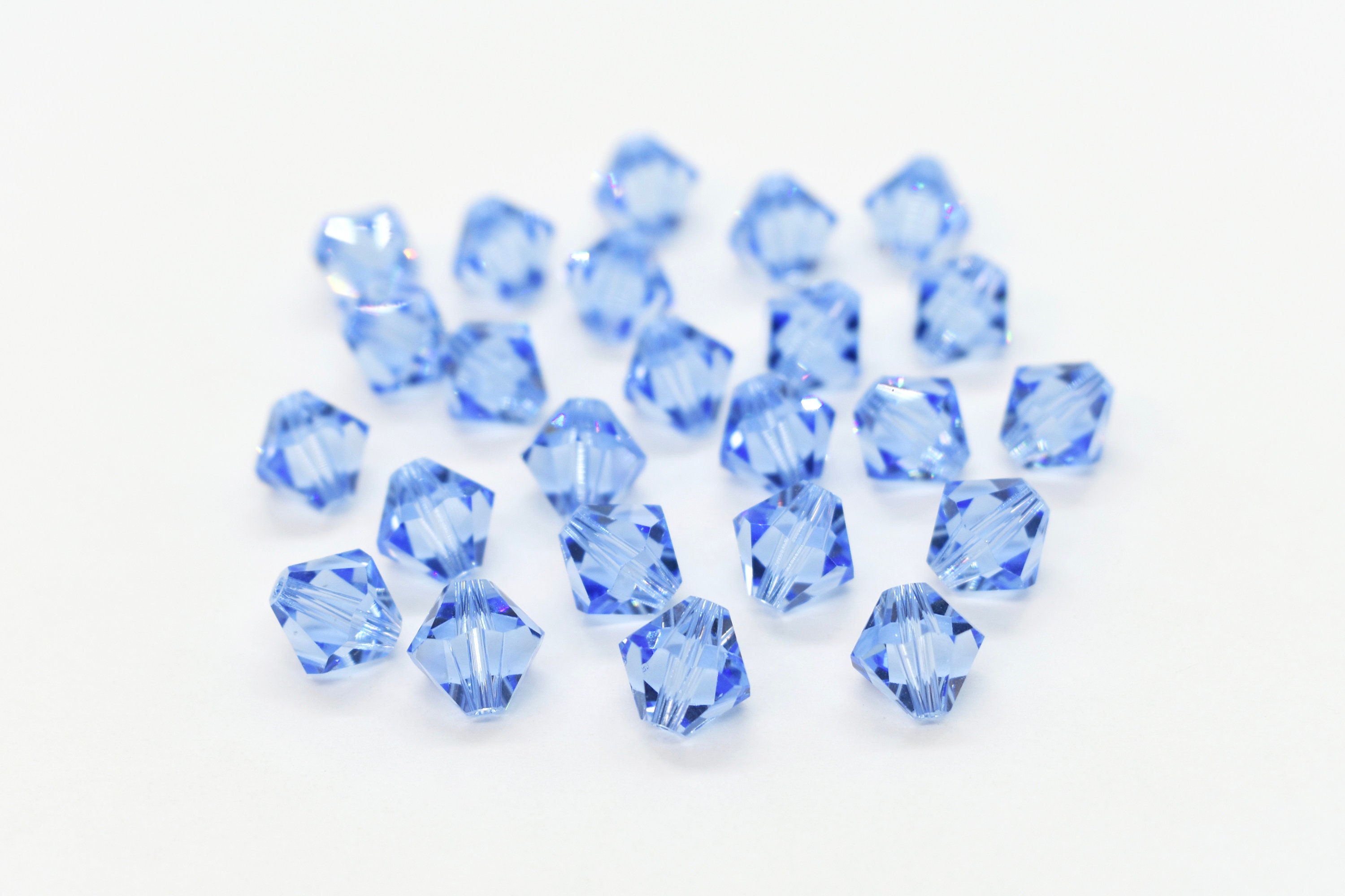 Light Sapphire 5301/5238 - Blue Swarovski Crystal Bicone