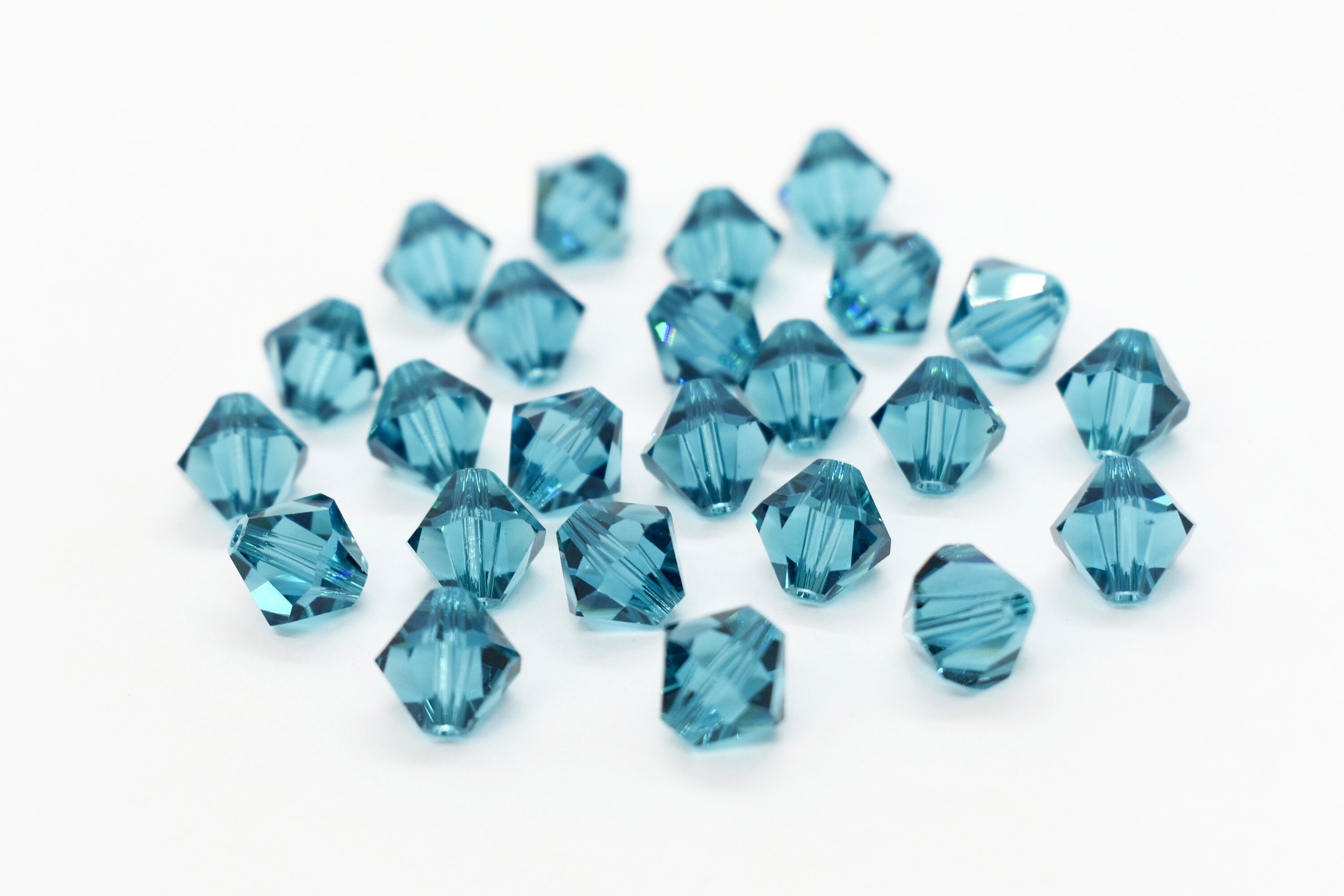 Wholesale!100pcs 4-8mm mixed color warovski crystal 5301 Bicone Beads