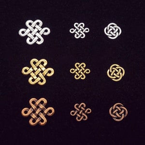 Celtic Eternity-links of Celtic Open-links van TierraCast, antiek zilver, antiek goud, antiek koper, Ierse schakels voor het maken van sieraden, 1 st