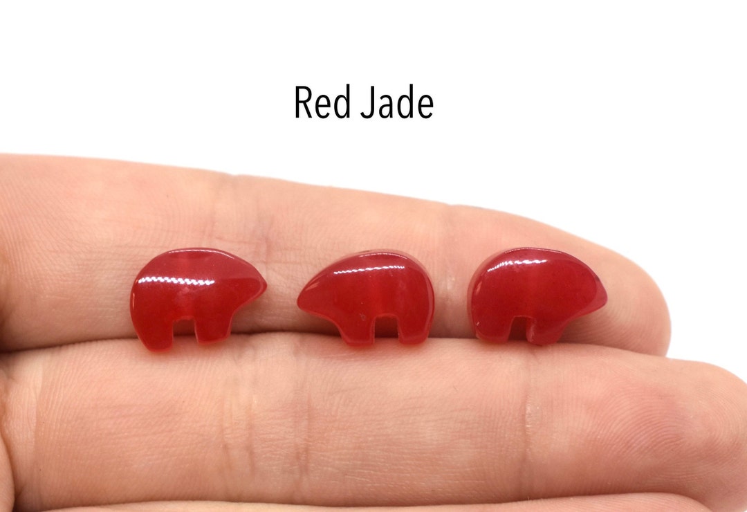 Zuni Bear Gemstone Beads for Jewelry Making 8x12mm Animal Etsy