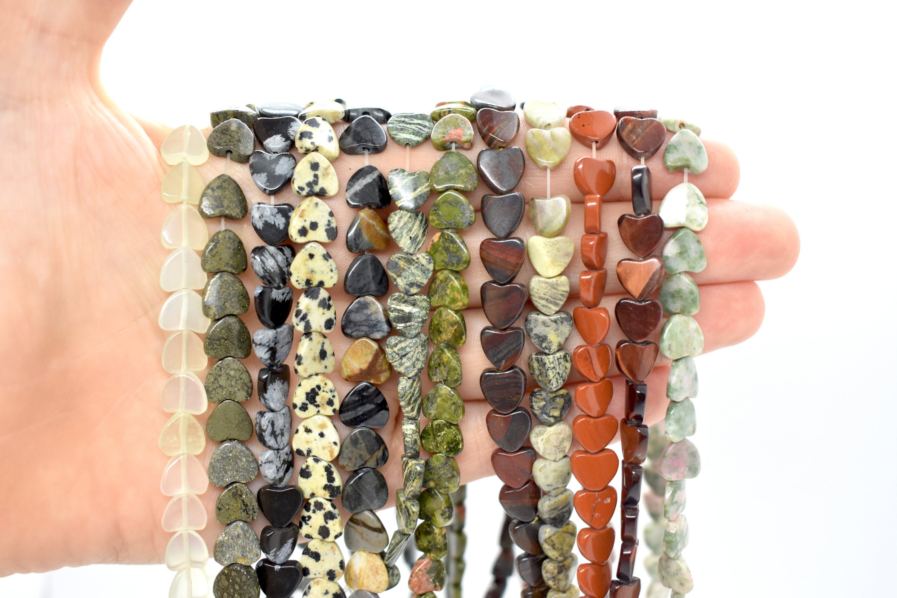 Heart Gemstone Beads for Jewelry Making Wholesale Gemstones & Etsy