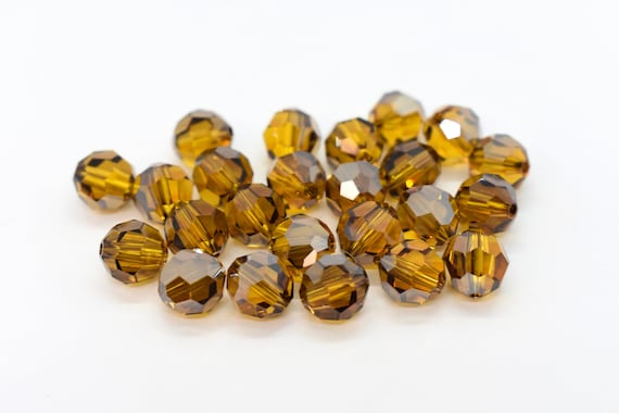 Topaz Satin 5000 Swarovski Crystal Round Beads 4mm 5mm 6mm 8mm 