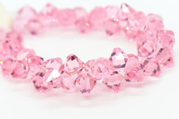 NWB Swarovski Millenia Bracelet, Octagon Cut, Pink, Rhodium