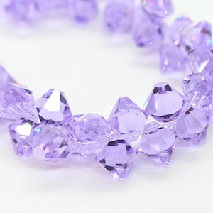 Violet 6301 Purple Swarovski Crystal Top Drilled Bicone Pendant Beads for Jewelry Making 6mm 8mm Wholesale Crystal Pendant Beads & Supplies