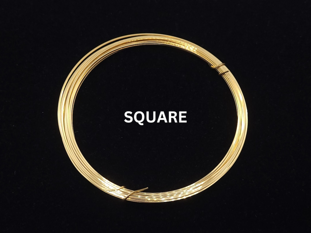 14K Gold Filled Wire Square, 20 or 22 Gauge half Hard, 20 Gauge soft