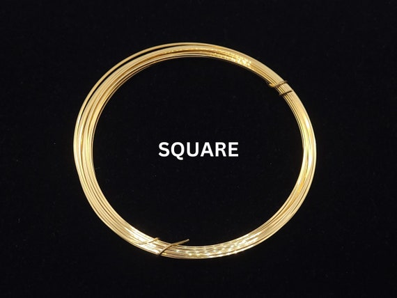 14K Gold Filled Wire Square, 20 or 22 Gauge half Hard, 20 Gauge soft, for  Wire Wrapping Pendants, Square Gold Wire for Jewelry Making -  Sweden