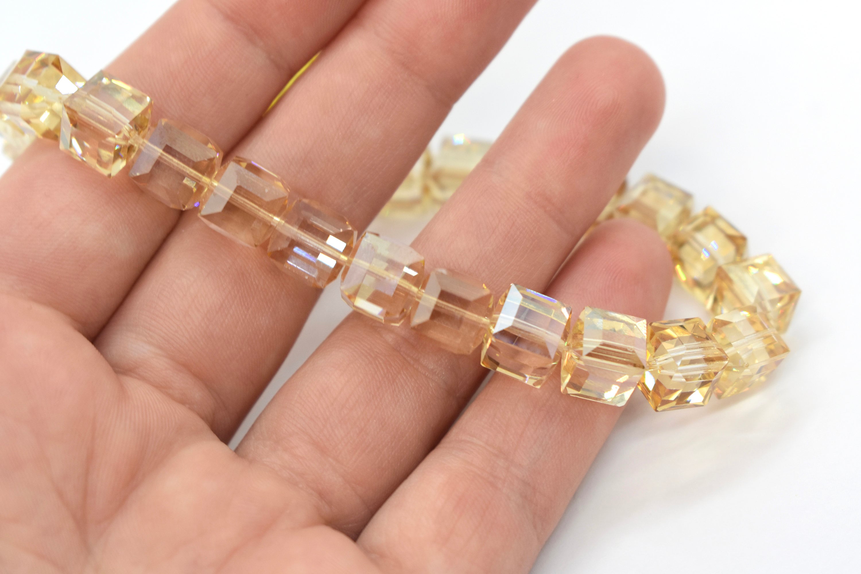 Gold crystal best sale beads