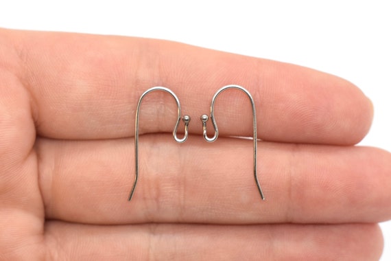 Stainless Steel French Hook Ear Wires & Leverback Ear Wires Silver Earring  Findings to Make Jewelry With, Findings for Earrings -  Canada