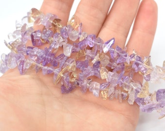 Ametrine (Natural) A Grade,Chip Gemstone Beads 9-10mm (36 inch strand),beads for wire trees, Wholesale Beads, Chips for Dreamcatchers/Trees