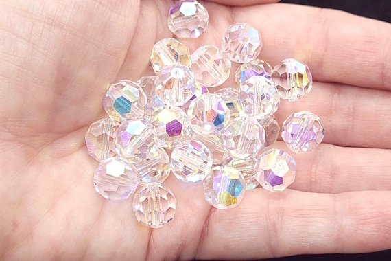 Round crystal beads for jewelry making deals