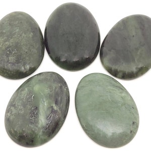 Piedras naturales vintage de jade nefrita/verde para la preocupación, piedras para la palma que alivian el estrés, piedras para el pulgar para la ansiedad, piedra de jade/nefrita para la preocupación, 1 pieza