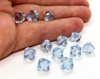 Lavendel 5301/5328 - Lichtpaarse Swarovski-kristallen bicone-kralen 3 mm 8 mm groothandel kristalkralen voor het maken van sieraden, bulk Swarovski-kralen