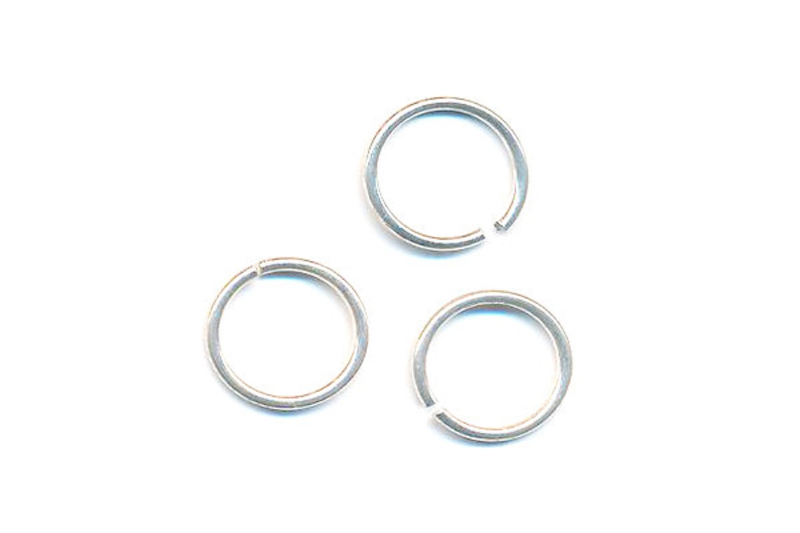 Round Jump Rings Sterling Silver Open Round Jump Rings Many Sizes Available Simple Jump ...