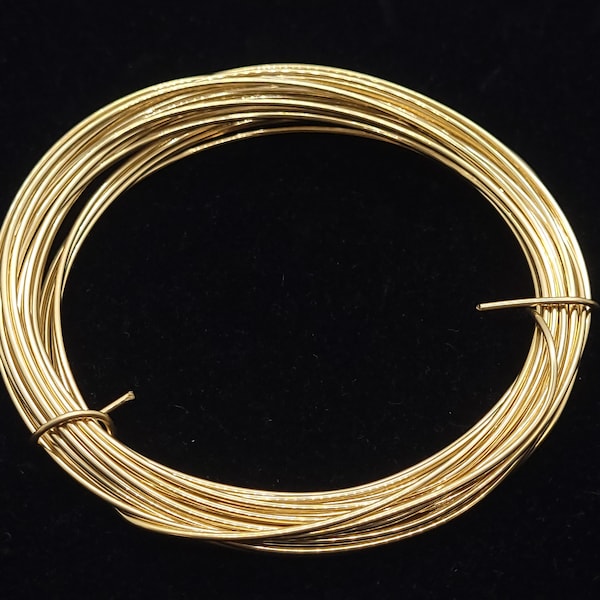 14K Gold Filled Wire, Round, 16 or 22 Gauge (Soft), 16, 18, 22 or 26 Gauge (Half Hard), Gold Filled Wire for Wire Wrapping and Findings