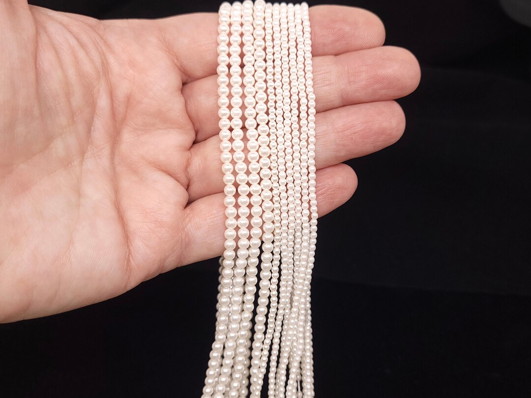 Tiny White Round Shell Pearls,2mm,2.5,3mm,4mm High Quality White Round ...