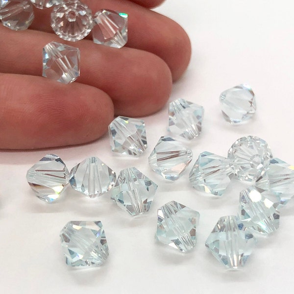 Light Azore 5301/5328 - Light Blue Swarovski Crystal Bicone Beads to Make Jewelry With 5mm 6mm - Light Water Blue Crystal Beads