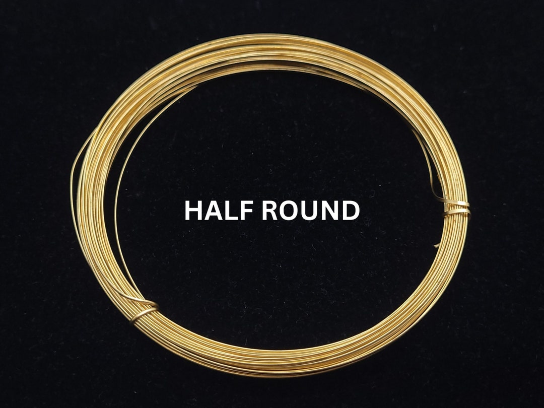 14k Gold Filled Wire, Half Round, 18 or 22 Gaugehalf Hard, for Wire