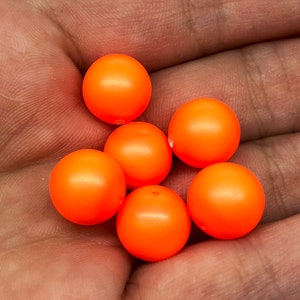 Crystal Neon Orange Swarovski Crystal Pearl Beads 5810 Round Beads (12mm) Wholesale Beads for Jewelry, Bulk Beads & Supplies