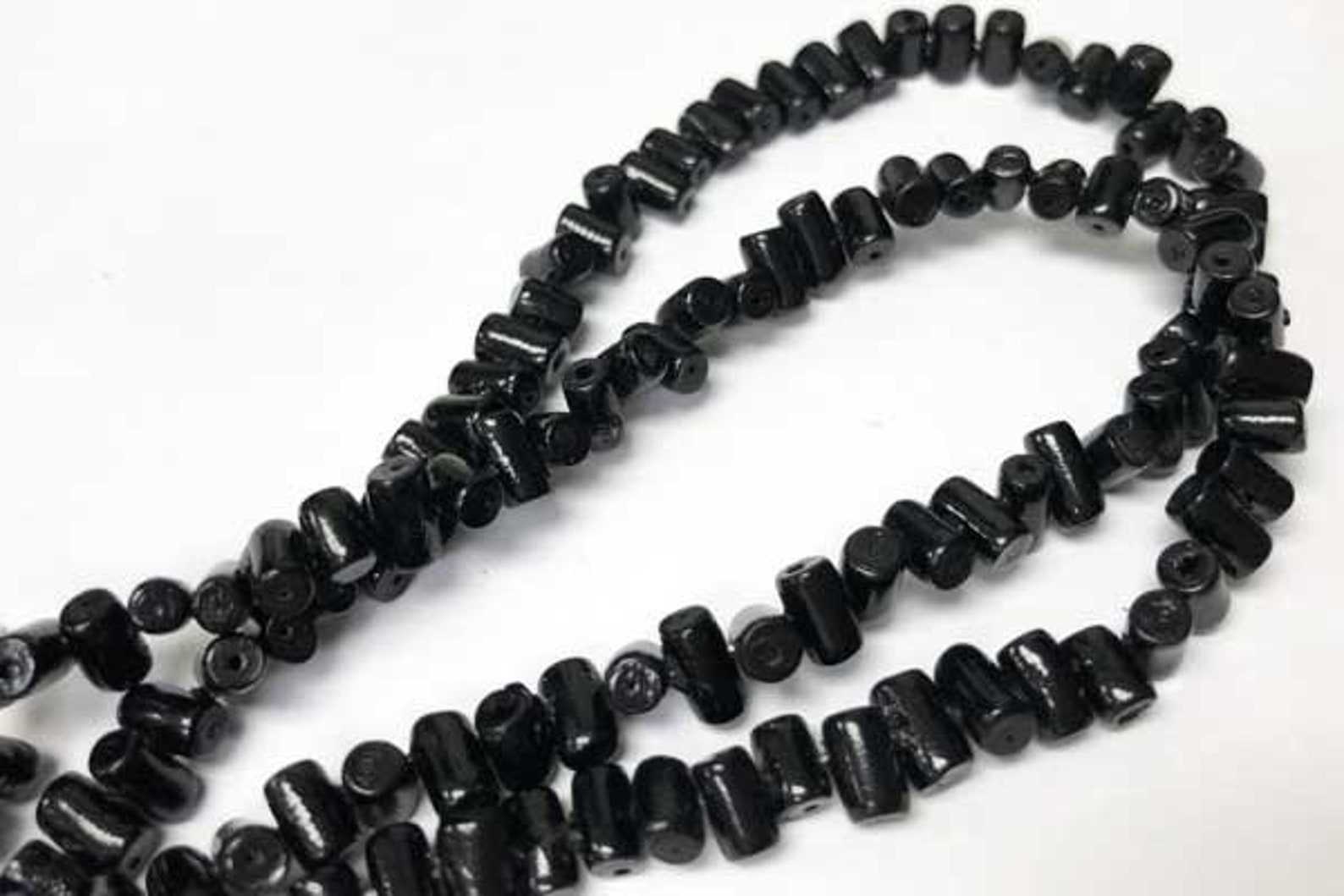Black Coral Beads dyed Diagonally Drilled Tube Beads 5x7mm - Etsy