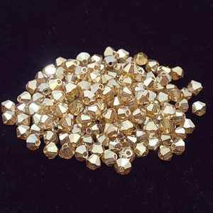Crystal Golden Flare AB2x Preciosa Czech Crystal Bicone Beads,3mm,Wholesale Beads for Jewelry Making, Beige, Copper, Brown AB2x Preciosa