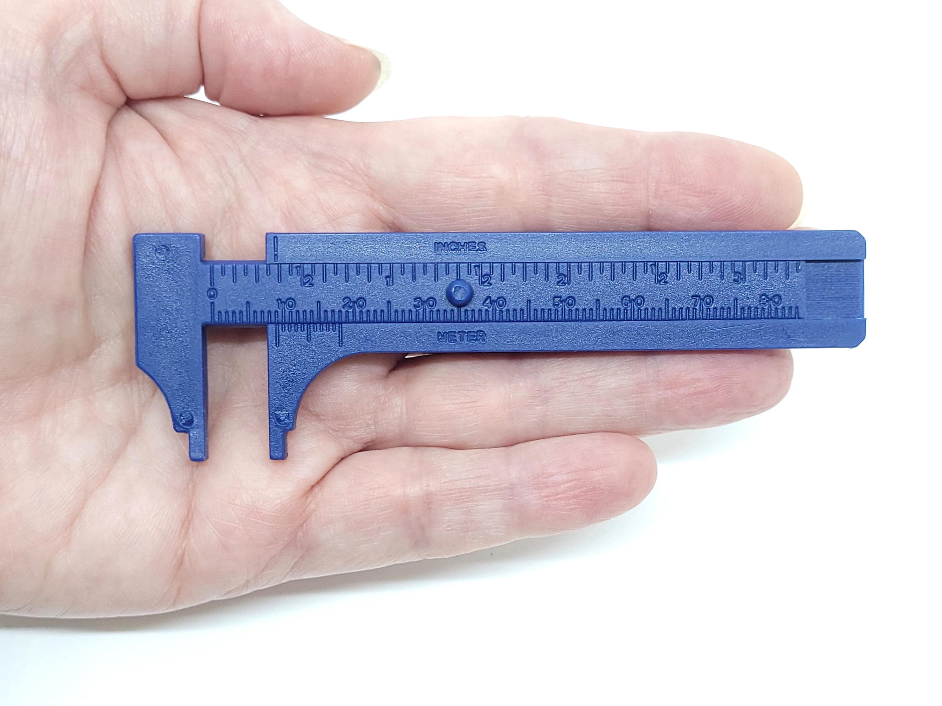 4 Inch Brass Vernier Caliper, Jewelry Bead Measuring Tool, Inch