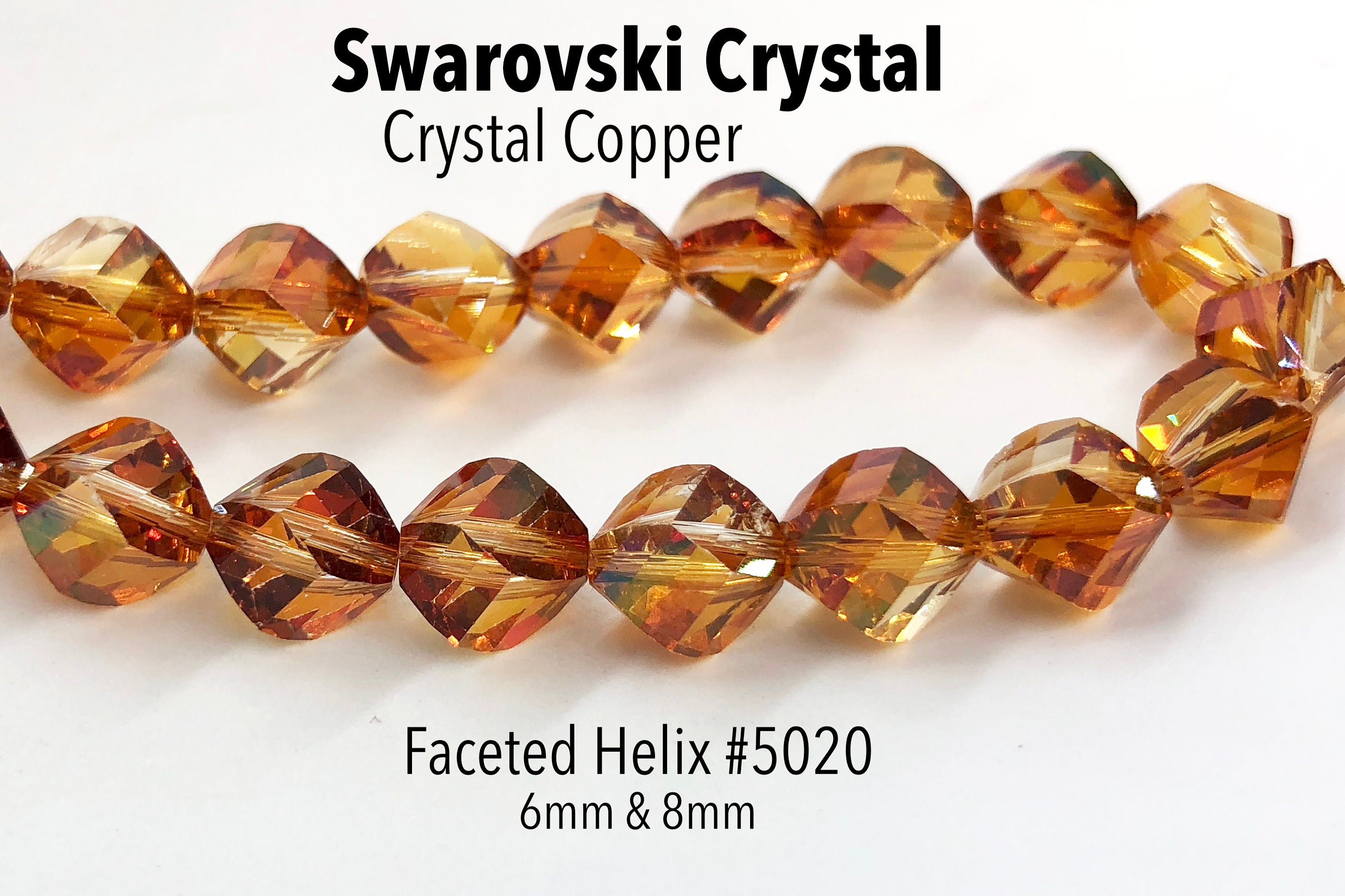 Crystal Copper Orange/brown Swarovski 