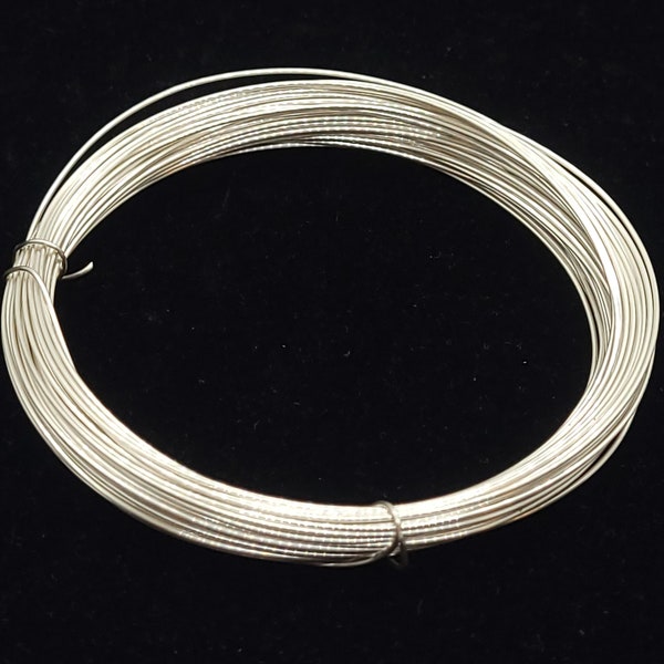 Sterling Silver Wire Round (Half Hard), 20, 22, 24, 26, 28 Gauge, Wire for Wrapping, Sterling Silver Jewelry Wire, 1 ounce or 3 feet