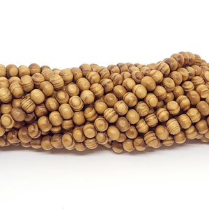 Wood Beads, Smooth Round Wood Beads, Honey Brown Wooden Beads, 6mm, 10mm, For Jewelry Making, Wholesale BB
