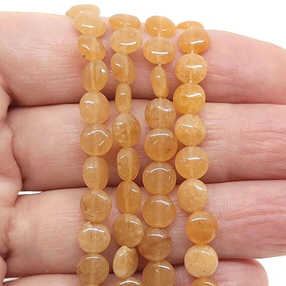 Perline Rotonde Avventurina Arancione 6-10mm: Pietre Preziose Per Gioielli Fai-da-te, 15 Pezzi