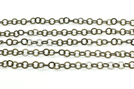 Antique brass chain for jewelry making discount