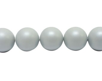 Crystal Pastel Gray - Swarovski Crystal Pearl 5810/5811 4mm 50 pcs LEFT!! Opaque Light Grey Crystal Pearls for Jewelry Making, Wholesale