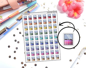 Eyeshadow Palette Planner Stickers | Great for any planner
