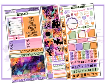 Sweet Spooks Hobonichi Weeks | Planner Sticker Kit