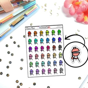 Mamas Minis- BBQ Grill Doodles | Planner Stickers